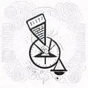 crazy accountant tattoo design idea