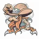 Yosemite Sam facr tattoo design idea