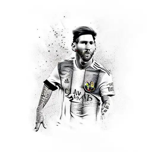 Messi  tattoo design idea