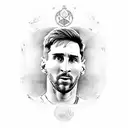 Messi  tattoo design idea