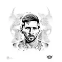 Messi  tattoo design idea