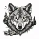 mental health, empathy, wolf, motivation tattoo design idea