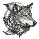 mental health, empathy, wolf, motivation tattoo design idea