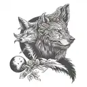 mental health, empathy, wolf, motivation tattoo design idea