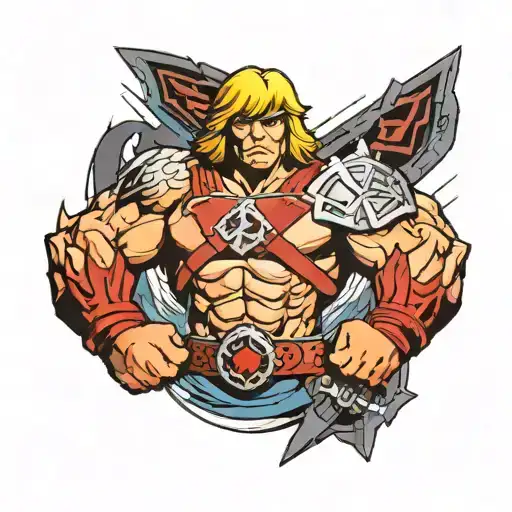 he-man tattoo design idea