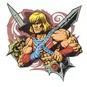 he-man tattoo design idea