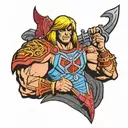 he-man tattoo design idea