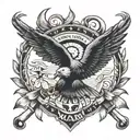 pow/mia tattoo design idea