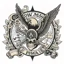 pow/mia tattoo design idea