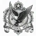 pow/mia tattoo design idea