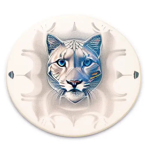 Stand up paddle with a puma companion tattoo design idea