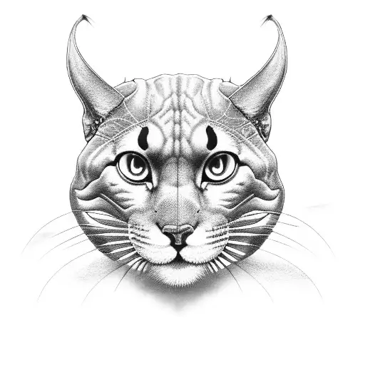 Engineer-themed puma riding a motorbike tattoo design idea