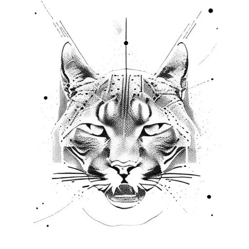 Puma silhouette with snowboard and stand up paddle incorporated tattoo design idea