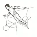 Falling Man tattoo design idea