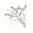 Falling Man tattoo design idea