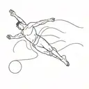 Falling Man tattoo design idea