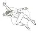 Falling Man tattoo design idea