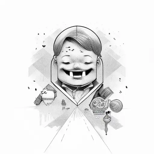 smile now cry later tattoo design idea