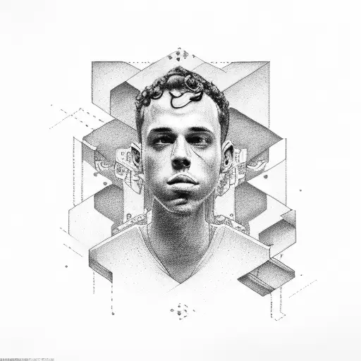logic rapper tattoo design idea