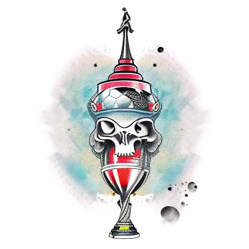 fifa wordcup trophy tattoo design idea