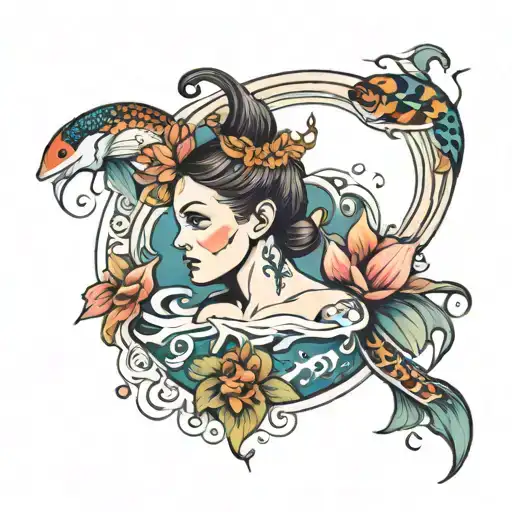 swimmers tattoo design idea