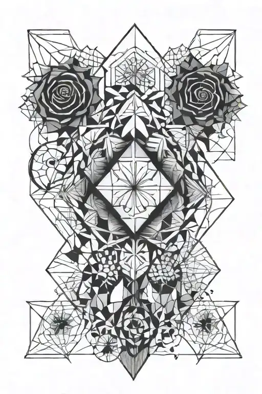 symbolization of an eating disorder tattoo design idea