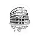 colosseum forearm tattoo tattoo design idea