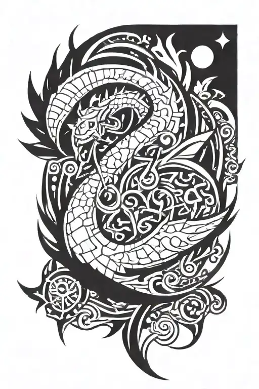 fairy tail anime symbol tribal inspired tattoo tattoo design idea