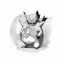 Gengar Pokemon tattoo design idea