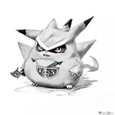 Gengar Pokemon tattoo design idea