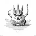 Gengar Pokemon tattoo design idea