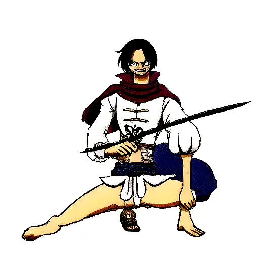 One Piece Lorenor Zorro tattoo design idea