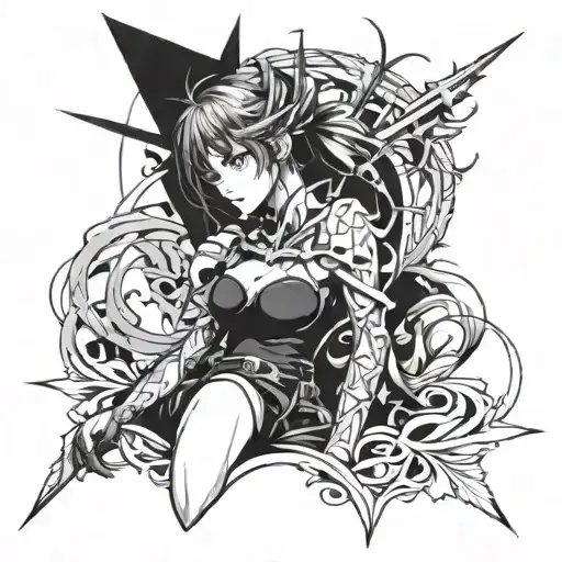 Tattoo like anime character  tattoo design idea