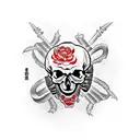 skull with scorpion inside tattoo design idea