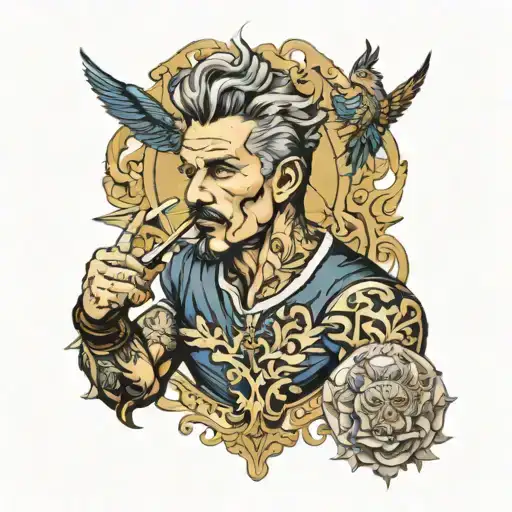 Roberto Baggio tattoo design idea