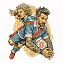 Roberto Baggio tattoo design idea