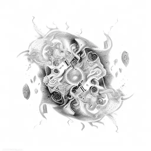 fire alchemy eight endless tattoo design idea