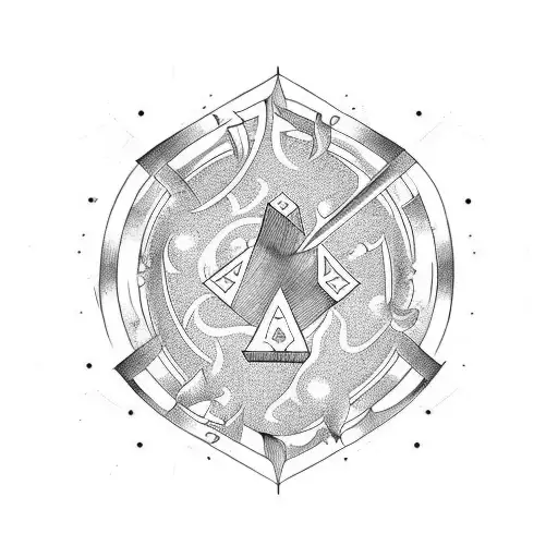 fire alchemy eight endless tattoo design idea