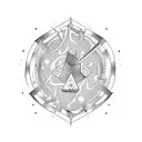 fire alchemy eight endless tattoo design idea
