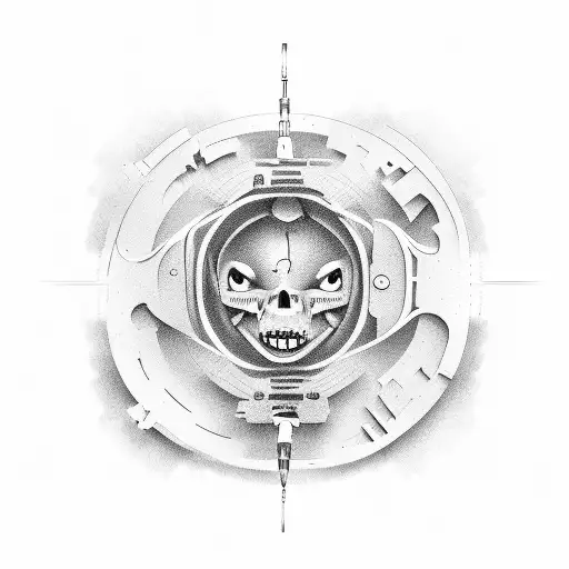 surgery sign with a door entering heaven tattoo design idea