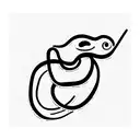 snake around a scalpel tattoo design idea