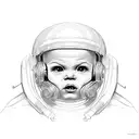 religious kid part of the mafia tattoo design idea