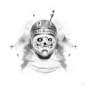 religious kid part of the mafia tattoo design idea