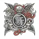 Foo Fighters logo tattoo design idea
