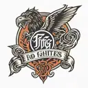 Foo Fighters logo tattoo design idea