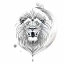 wakeboard lion tattoo design idea