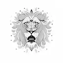 wakeboard lion tattoo design idea