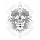 wakeboard lion tattoo design idea
