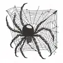 danielle I'm cursive with a spider crawling on it tattoo design idea