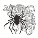 danielle I'm cursive with a spider crawling on it tattoo design idea